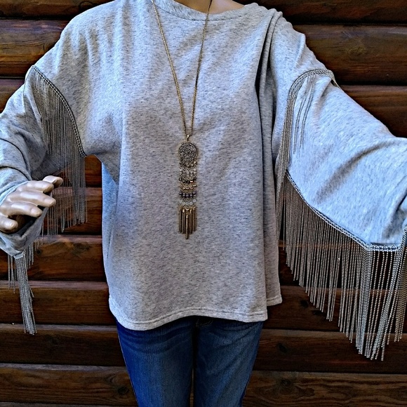 h and m grey sweatshirt